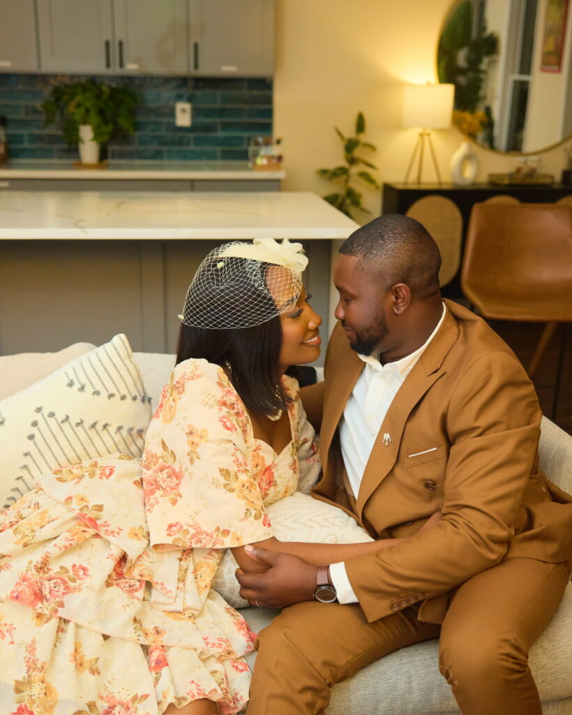 Engagement session at home